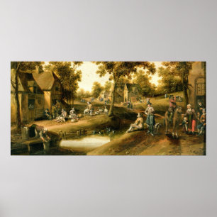 Póster Uma cena da vila