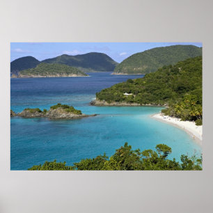 Póster Uma cena de Caneel Bay de uma estrada na Rua.