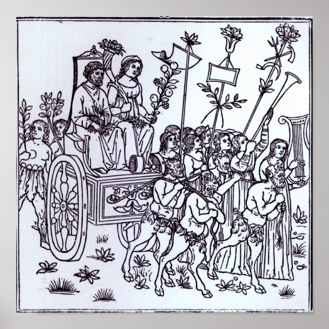 Póster Uma cena do Decameron (Frente)