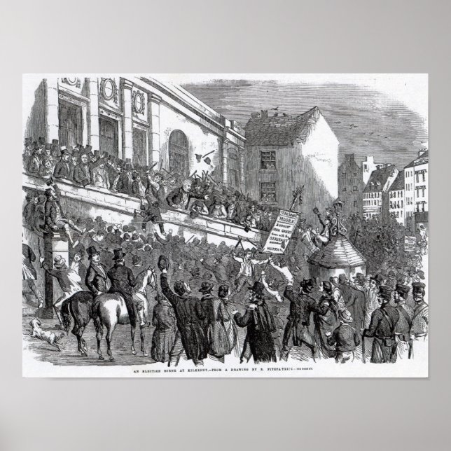 Póster Uma cena eleitoral em Kilkenny (Frente)