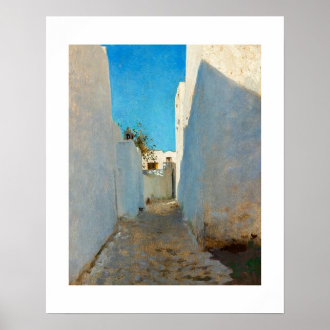 Poster Uma cena na rua marroquina (cerca de 1879-1880) (Frente)