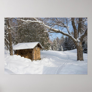 Poster Uma cena nevado lagoa do Lyford de AMC em pouca