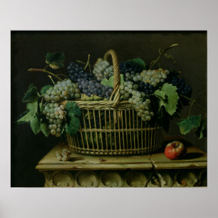 Póster Uma cesta das uvas