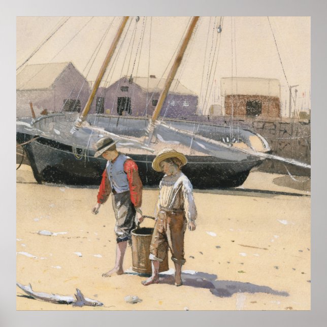 Poster Uma cesta de amêijoas (Frente)