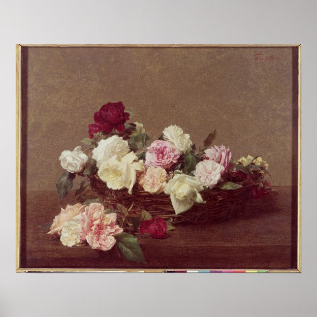 Póster Uma cesta de Rosas, 1890 (Frente)
