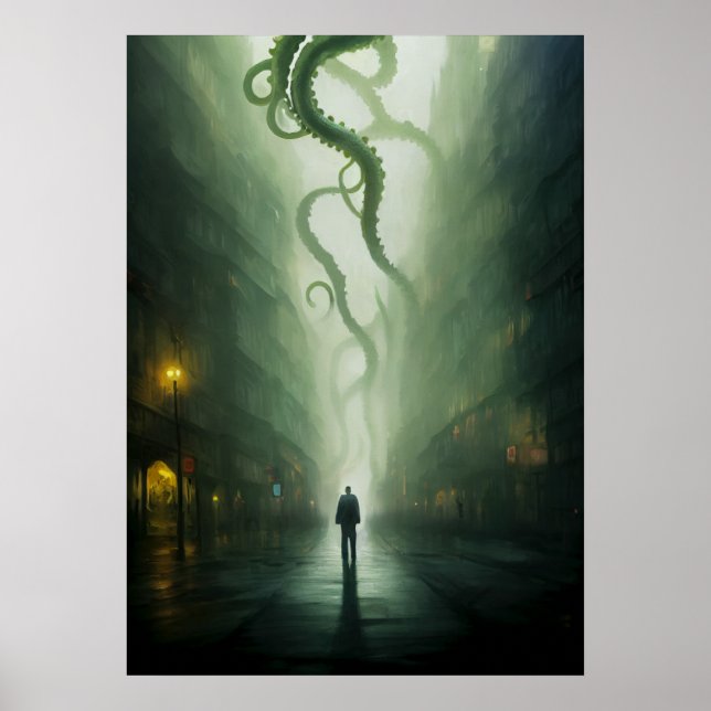 Poster Uma cidade sob o horror de Cthulhu (Frente)