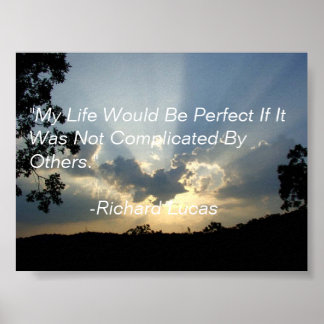 Póster Uma citação de um homem sábio.