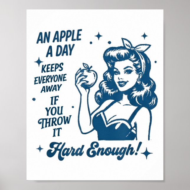 Poster Uma Citação Diária Estilo Retro (Frente)