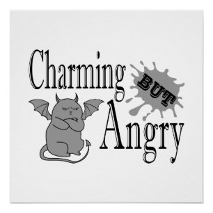 Póster Uma citação engraçada e encantadora do gato maldit