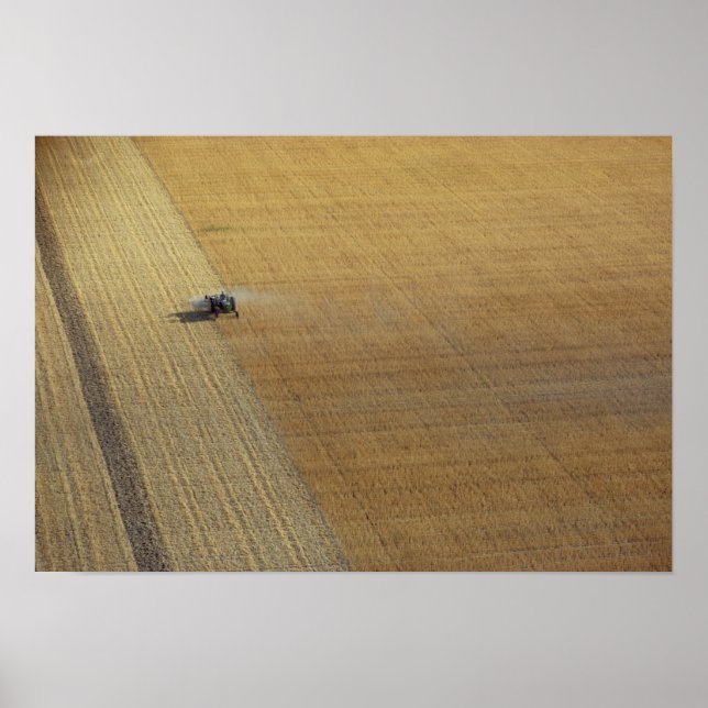 Póster Uma colheita de trator (Frente)