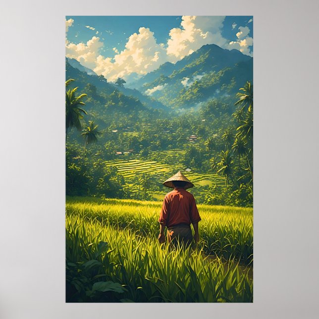Poster Uma Colheita Pacífica (Frente)