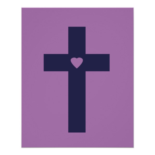 Póster Uma cruz com coração (Frente)