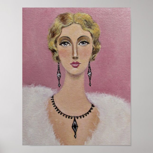 Poster Uma dama vintada com olhos de cinza/Poster (Frente)