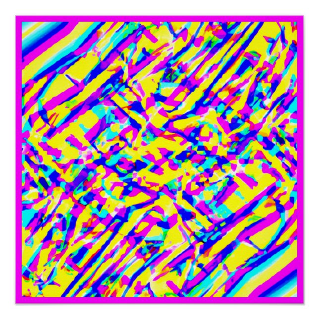 Póster Uma Deliciosa Arte Padrão Colorida (Frente)