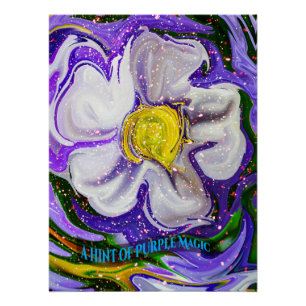 Póster Uma dica de magia roxa - Energia da flor