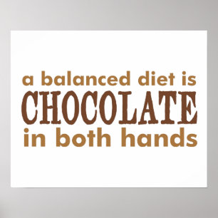 Póster Uma dieta equilibrada é...