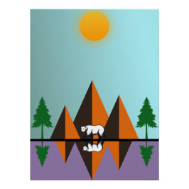 Póster Uma Escape Moderna da Natureza