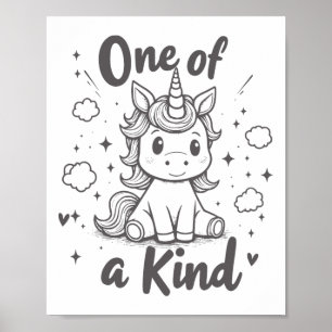 Poster Uma Espécie De Namorados De Camisa De Unicórnio, C