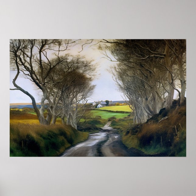 Poster Uma estrada de um país sinuoso (Frente)