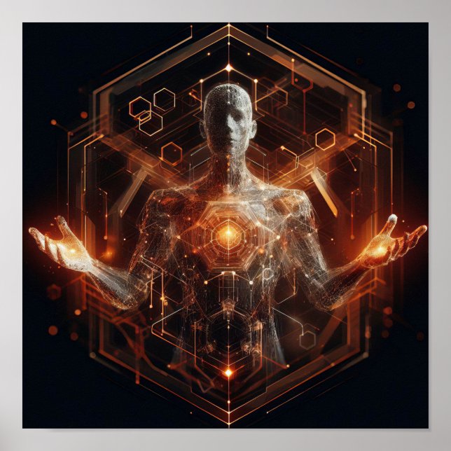 Poster Uma forma de vida digital transformando-se no espa (Frente)