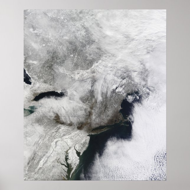 Póster Uma forte tempestade de inverno (Frente)