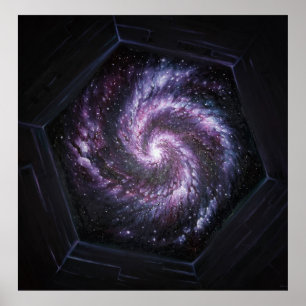 Poster Uma galáxia vista pelo telescópio espacial James W