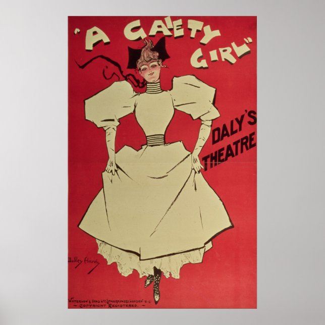 Póster Uma garota alegre no Teatro do Daly (Frente)