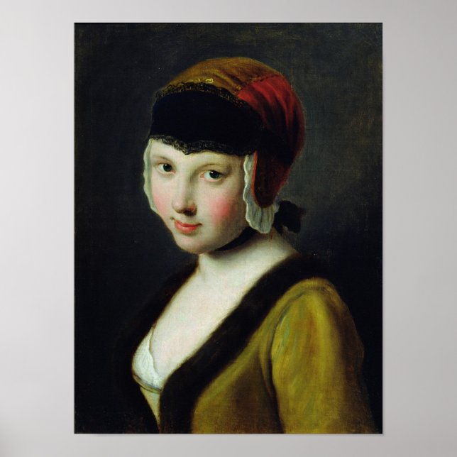 Poster Uma garota com máscara preta (Frente)