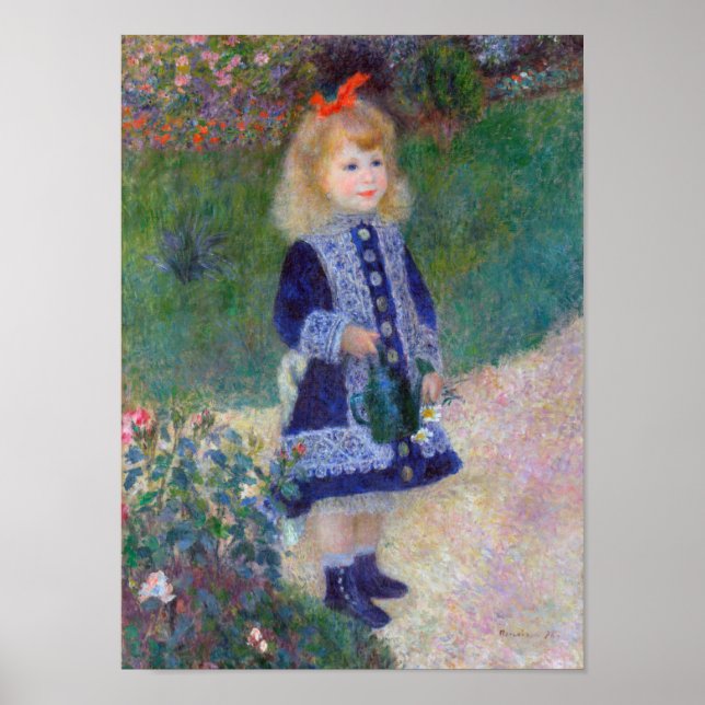Poster Uma garota com uma lata de água, Renoir (Frente)