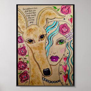 Poster Uma garota e seu cão