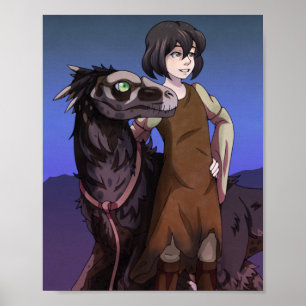 Poster Uma garota e seu dinossauro