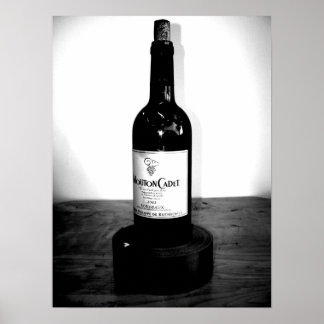 Poster Uma garrafa de vinho