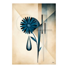 Uma Gota Segura o Céu Arte Geométrica da Água