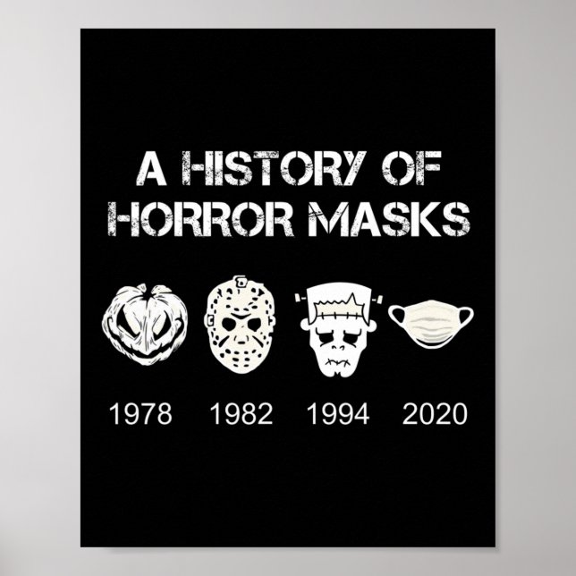 Poster Uma História De Máscaras De Horror No Halloween E  (Frente)