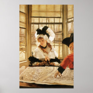 Póster Uma história fastidiosa por James Tissot, belas