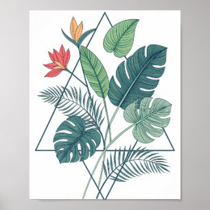 Poster Uma Ilustração Botânica Minimalista