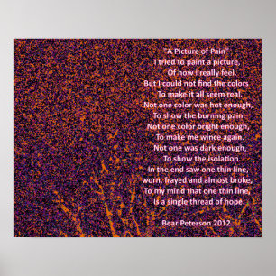 Póster Uma imagem de dor