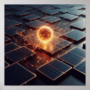 Poster Uma imagem de fundo dos circuitos eletrônicos