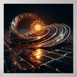 Poster Uma intrincada fusão de arte e ciência