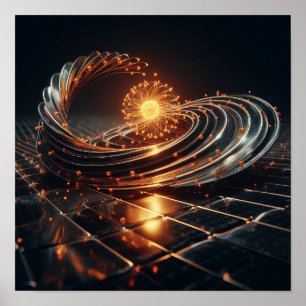 Poster Uma intrincada fusão de arte e ciência