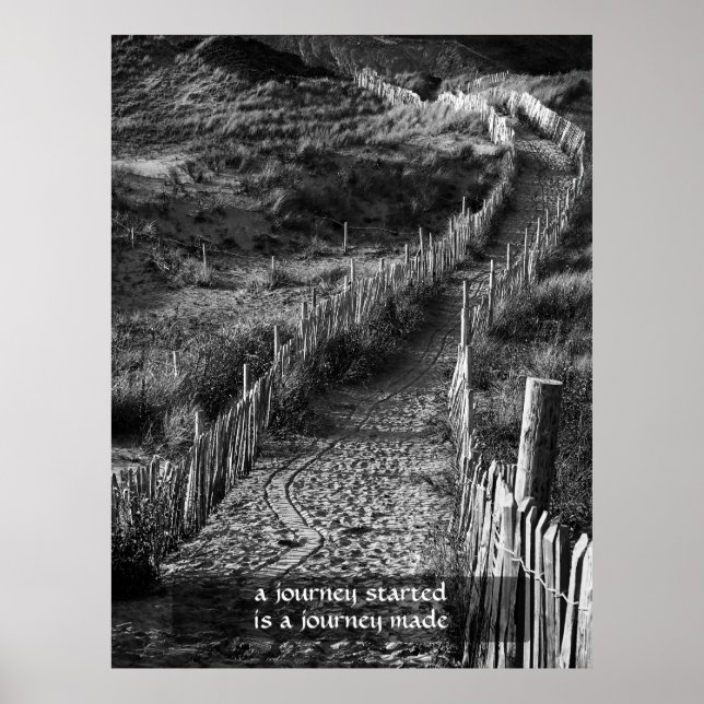 Poster Uma jornada iniciada é uma jornada (Frente)