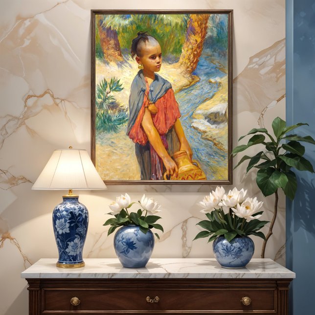 Poster Uma jovem moça no rio (Criador carregado)