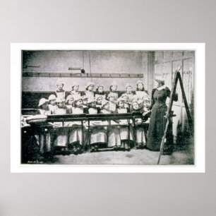 Poster Uma lição na ciência doméstica (foto do b&w)