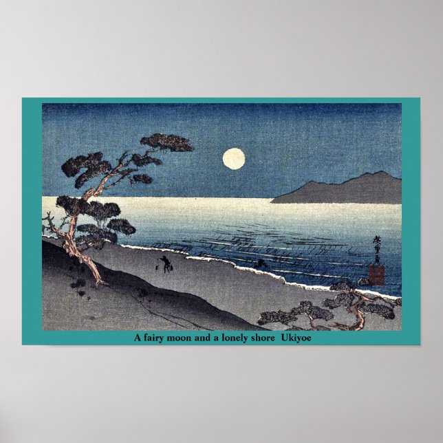 Póster Uma lua de fada e um Ukiyoe solitário (Frente)