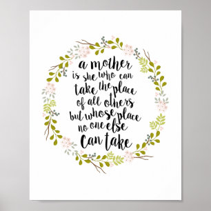 Póster Uma mãe é tudo citações