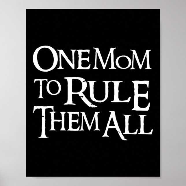 Poster Uma Mãe Engraçada Para Ordená-Los Para A Mãe Dia d (Frente)