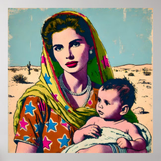 Poster Uma mãe no deserto