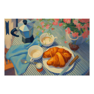 Póster Uma manhã em Paris - Poster de viagens original