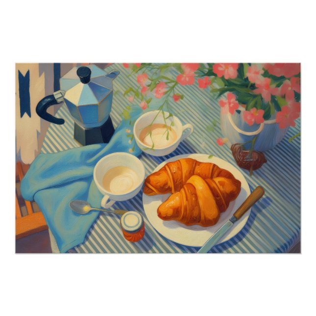 Póster Uma manhã em Paris - Poster de viagens original (Frente)