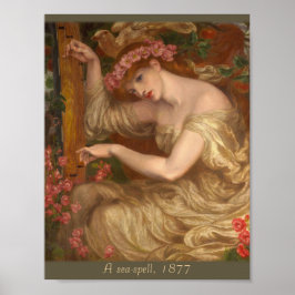 Póster Uma maré de Dante Gabriel Rossetti CC0047